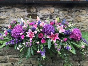 Pink and Purple Double Ended Arrangement