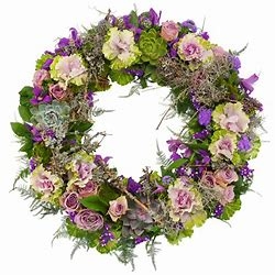 Purple and Lilac Wreath