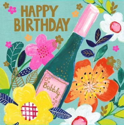 Happy Birthday Bubbly Card