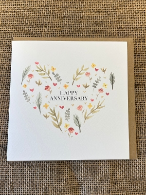 Happy Anniversary Botanical Card