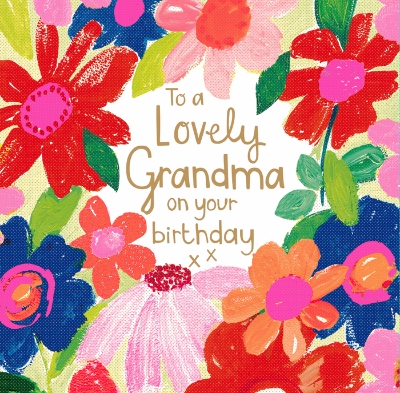Lovely Grandma on your Birthday card
