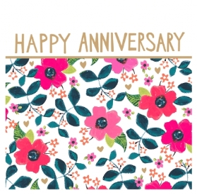 Happy Anniversary Vibrant Florals
